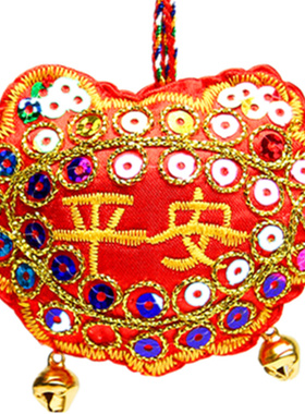 亮片锁中秋节福袋艾草香囊刺绣