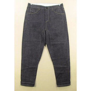 锥形小脚垮裤 名牛外单SM M209 牛仔裤 加厚哈伦裤 男32码