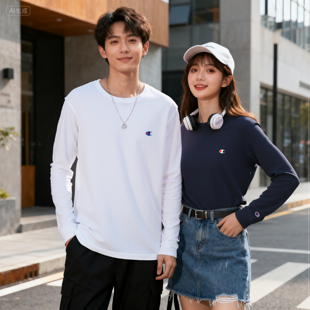 易烊千玺同款 男春秋季 刺绣小c标薄打底纯色T恤女 冠军长袖 现货正品