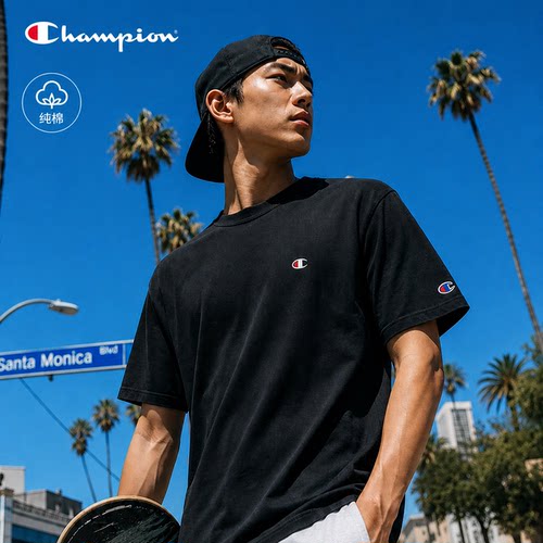 日版正品CHAMPION短袖t恤假1赔十
