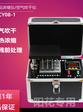DCY08-1/YPNSY-12样品浓缩仪空气氮吹仪12孔恒温干式氮吹仪便携式