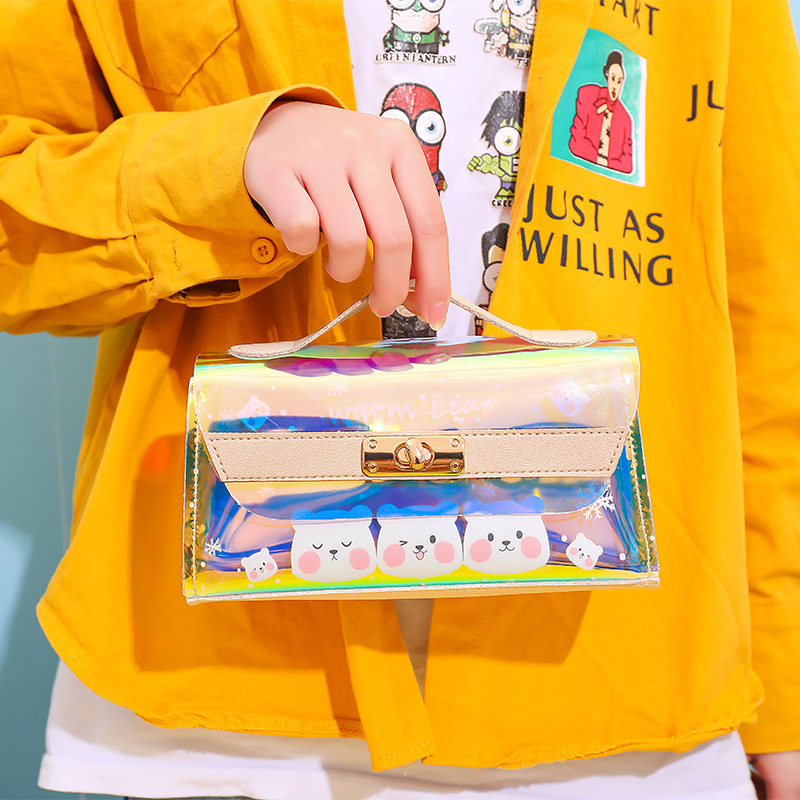 盒少女心ins入日系透明铅笔袋小学生可爱创意樱花小清新儿童文具笔袋