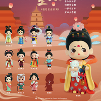 国潮盲盒手办可爱古风公主唐朝灿如繁星遇见长安摆件娃娃青壹坊