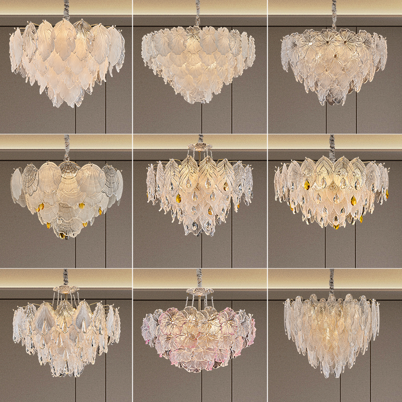 卧室灯现代简约奶油风2024新款水晶吊灯法式公主风主卧灯具房间灯