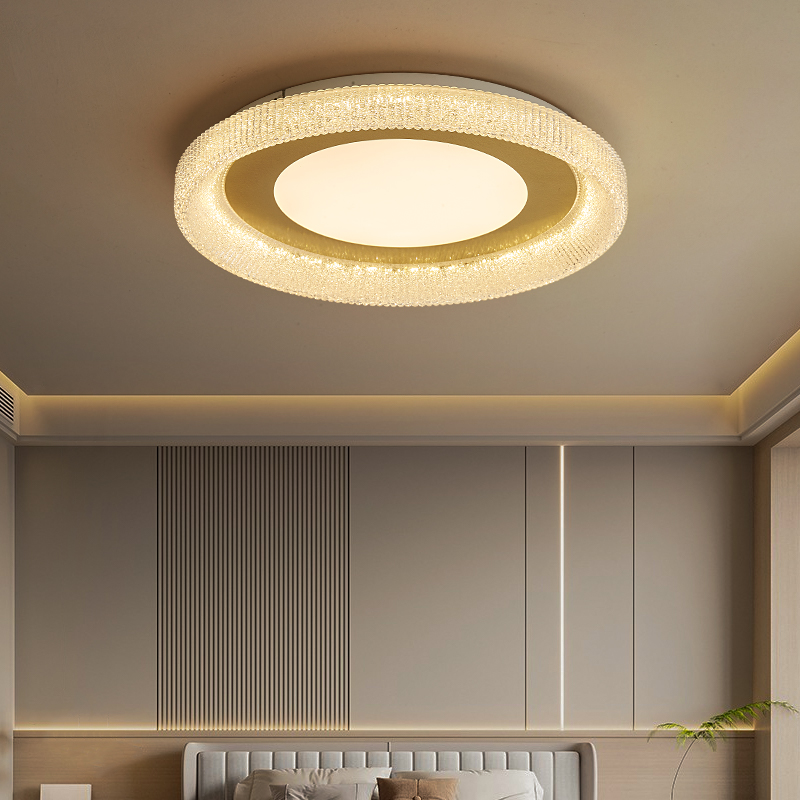 卧室吸顶灯2025新款家用圆形房间书房灯高级感大气温馨浪漫主卧灯