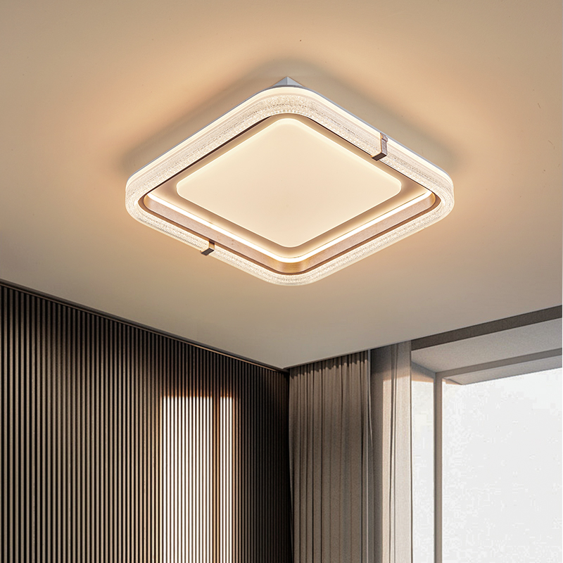 卧室灯轻奢高级感全光谱护眼led方形书房吸顶灯主卧2024新款高端