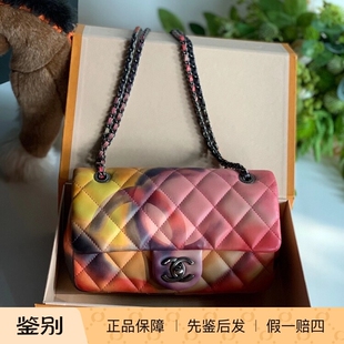 99新香奈儿Chanel cf 小号彩虹涂鸦单肩斜挎女包