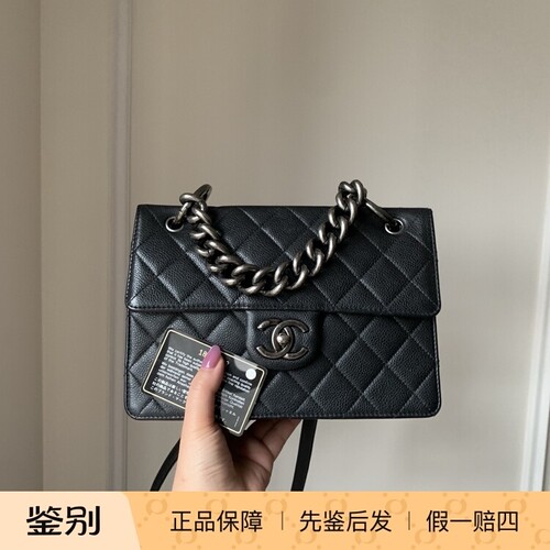 黑银孟买包中号斜挎有卡