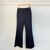 微喇裤 欧货绣马黑色高腰修身 女显瘦西装 裤 初溯家2026春季 长裤 新款