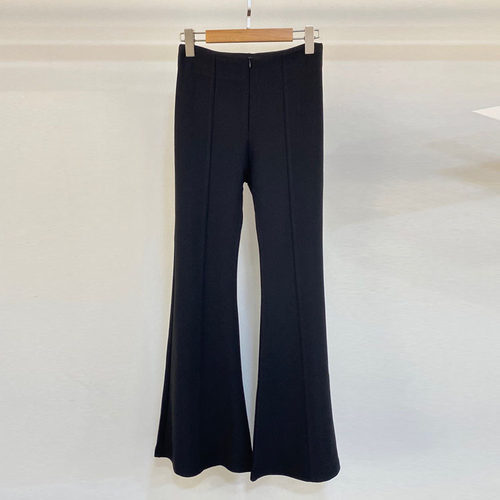 初溯2025秋季新品欧货女装中缝高腰显瘦休闲裤长裤喇叭裤显腿长