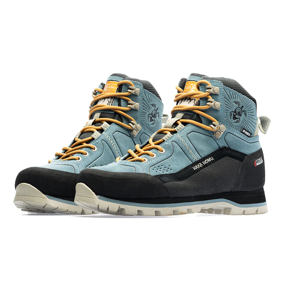 Haka Honu男女款秋冬户外防水透气真皮防滑耐磨V底登山鞋中帮靴子