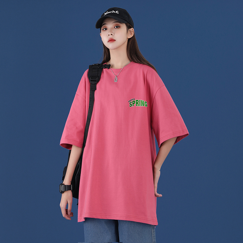 Neutral style summer new fashion brand Hong Kong Style loose short sleeve t-shirt men's and women's half sleeves