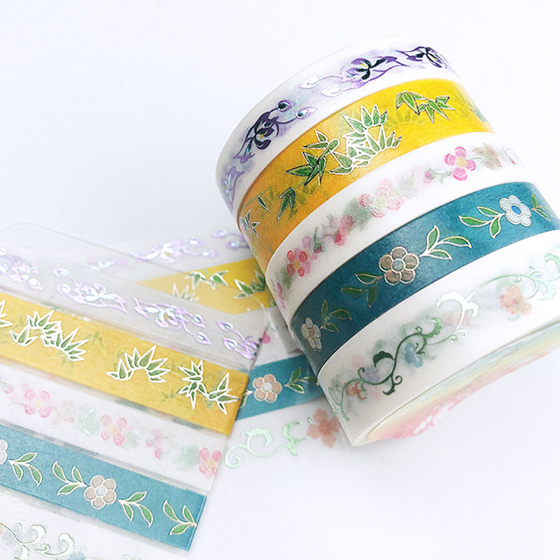 故宫淘宝陌上花开和纸胶带古风中国风手帐手账装饰出血线分割线