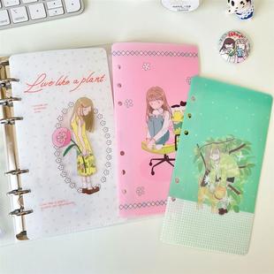 vol.4李星星可爱女孩活页收纳文件夹手帐配件双折m5a7a6per