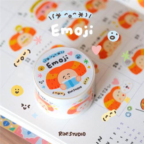 琳榔头 Emoji常用小表情喜怒哀乐模切手帐可爱装饰和纸胶带贴纸