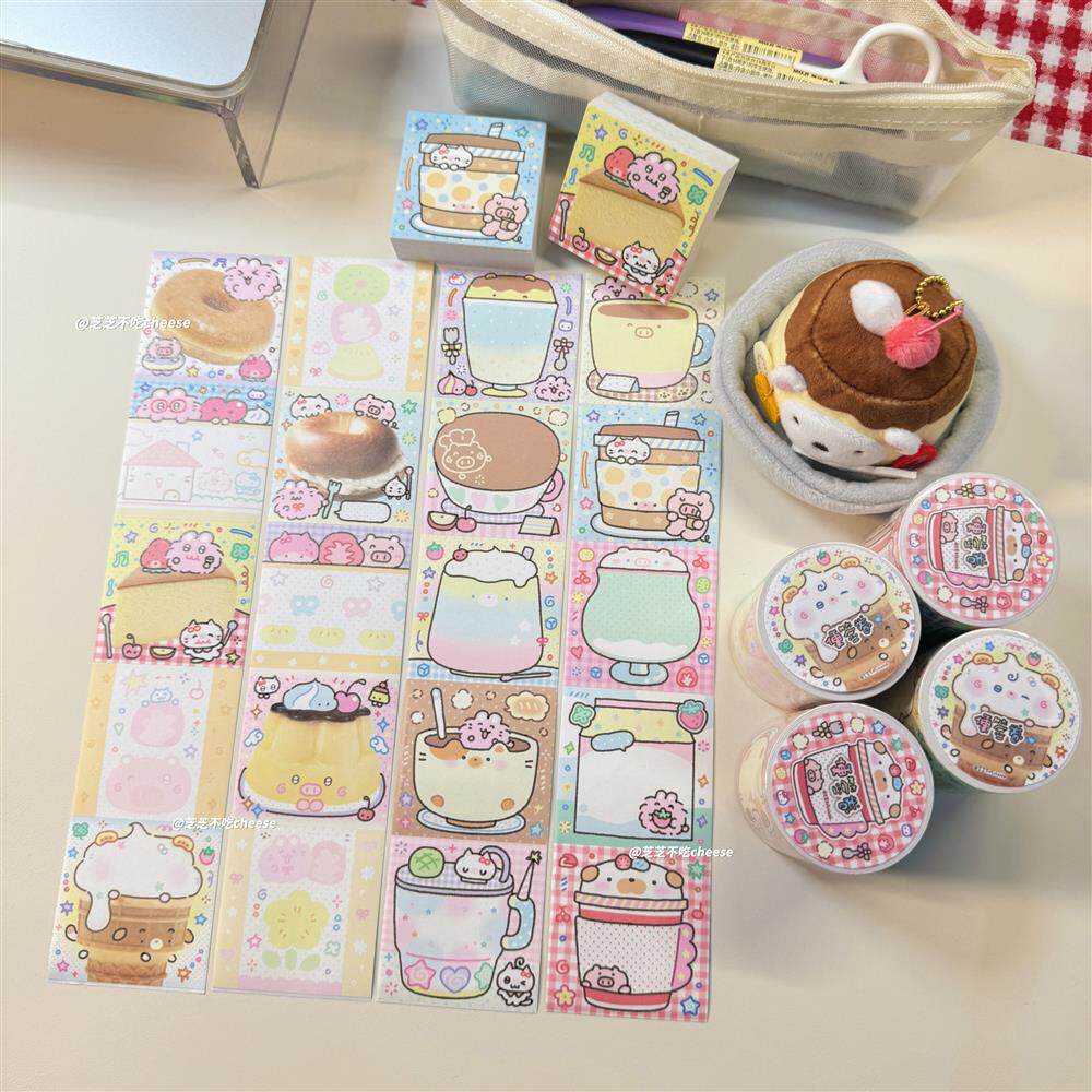 芝芝不吃便签卷易撕拉弱粘性可书写手帐贴纸素材可爱装饰,文具电教/文化用品/商务用品,便签本/便条纸/N次贴,淘宝优惠券,粉丝福利购,淘宝优惠卷