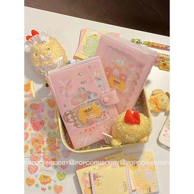 炸糊狗Popcornbobby文具国产素材A6/A6pre烟花幸运堡活页手帐本