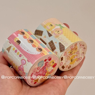 Popcornbobby中国原创设计炸糊狗自带蚂蚁线可书写便签卷2.5m