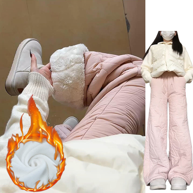 粉色羊羔绒加厚东北棉裤女秋冬2025新款加绒保暖防风防寒两穿卫裤,女装/女士精品,休闲裤,淘宝优惠券,粉丝福利购,淘宝优惠卷