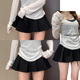 甜酷辣妹短裤 慵懒百搭宽松a字阔腿裙裤 裙女夏季 2026新款 薄款 美式