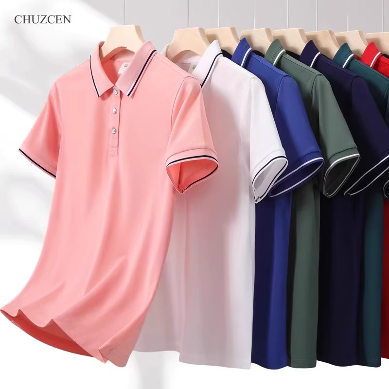 工服文化衫T恤翻领工衣印字刺绣