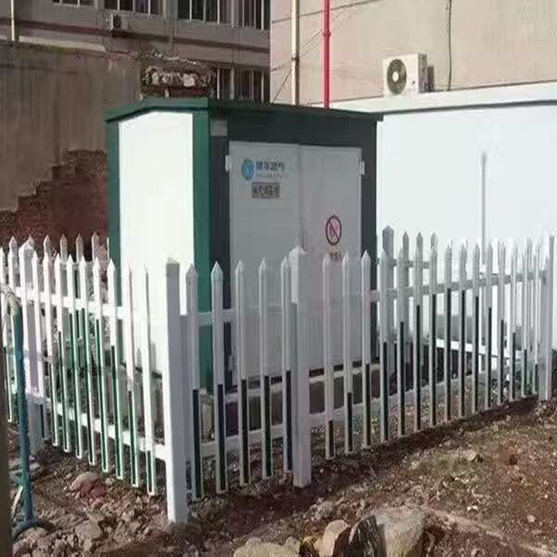 变压器护栏燃气围栏铁艺塑钢PVC栅栏污水池电力栏杆配电箱防护棚