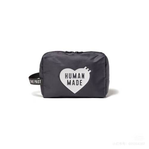 HM  made BATHROOM BAG 爱心印花轻便防撕裂收纳包洗漱包化妆包