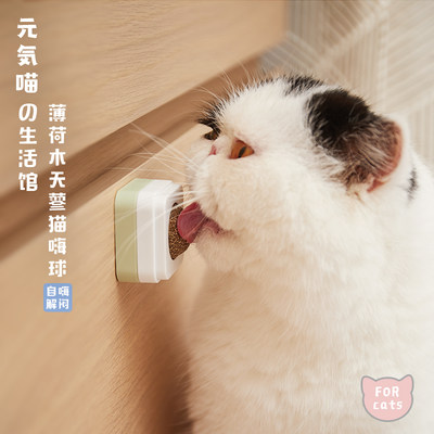 猫薄荷木天蓼虫瘿果猫玩具球零食