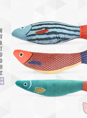 元気喵丨猫玩具鱼仿真薄荷幼猫磨牙耐咬自嗨解闷逗猫棒猫咪用品