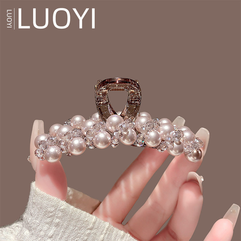 2025新款高级感重工超闪甜美气质水晶抓夹女轻奢后脑勺半扎发头饰,饰品/流行首饰/时尚饰品新,民族风发饰,淘宝优惠券,粉丝福利购,淘宝优惠卷