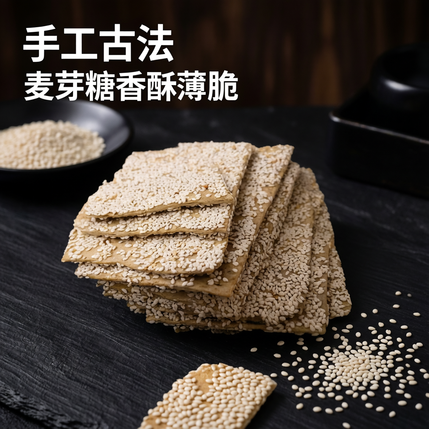 湖南衡阳特产洪市手工芝麻糖老式酥糖休闲麦芽糖香酥薄脆零食小吃