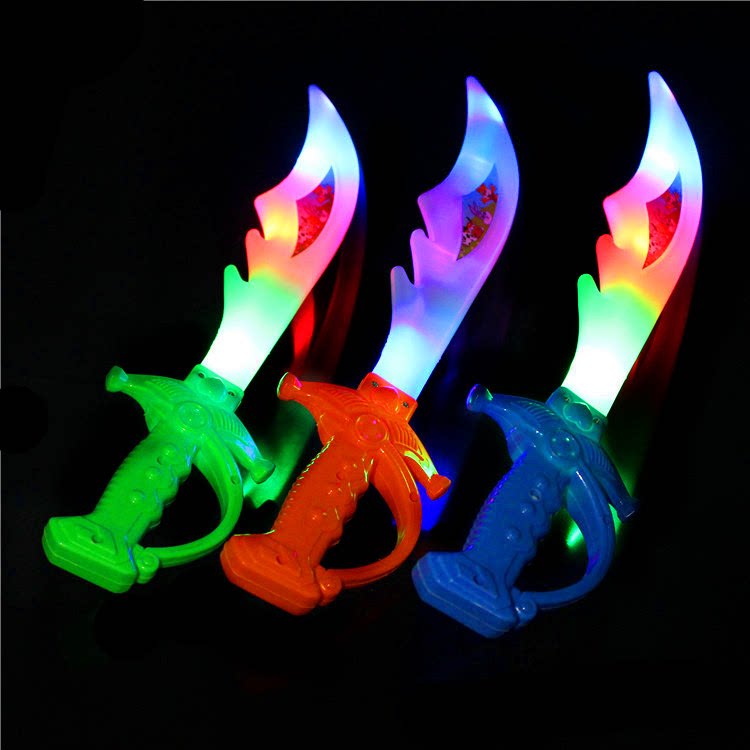 创意儿童发光闪光电子小刀小孩玩具夜市地摊货源礼物热卖地推礼品