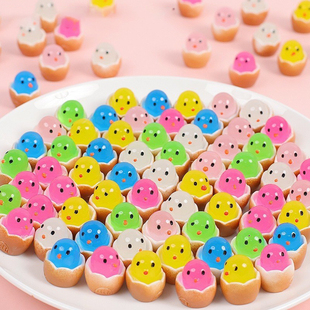 网红破壳鸡蛋仔夜光小鸡蛋树脂工艺品创意发光玩具摆件地摊小礼品