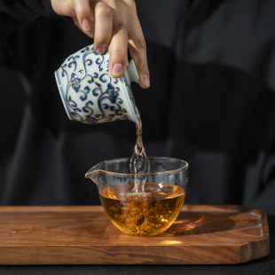 2026新款 泡茶专用青花瓷功夫茶具陶瓷茶杯旅行茶具360度出水盖碗