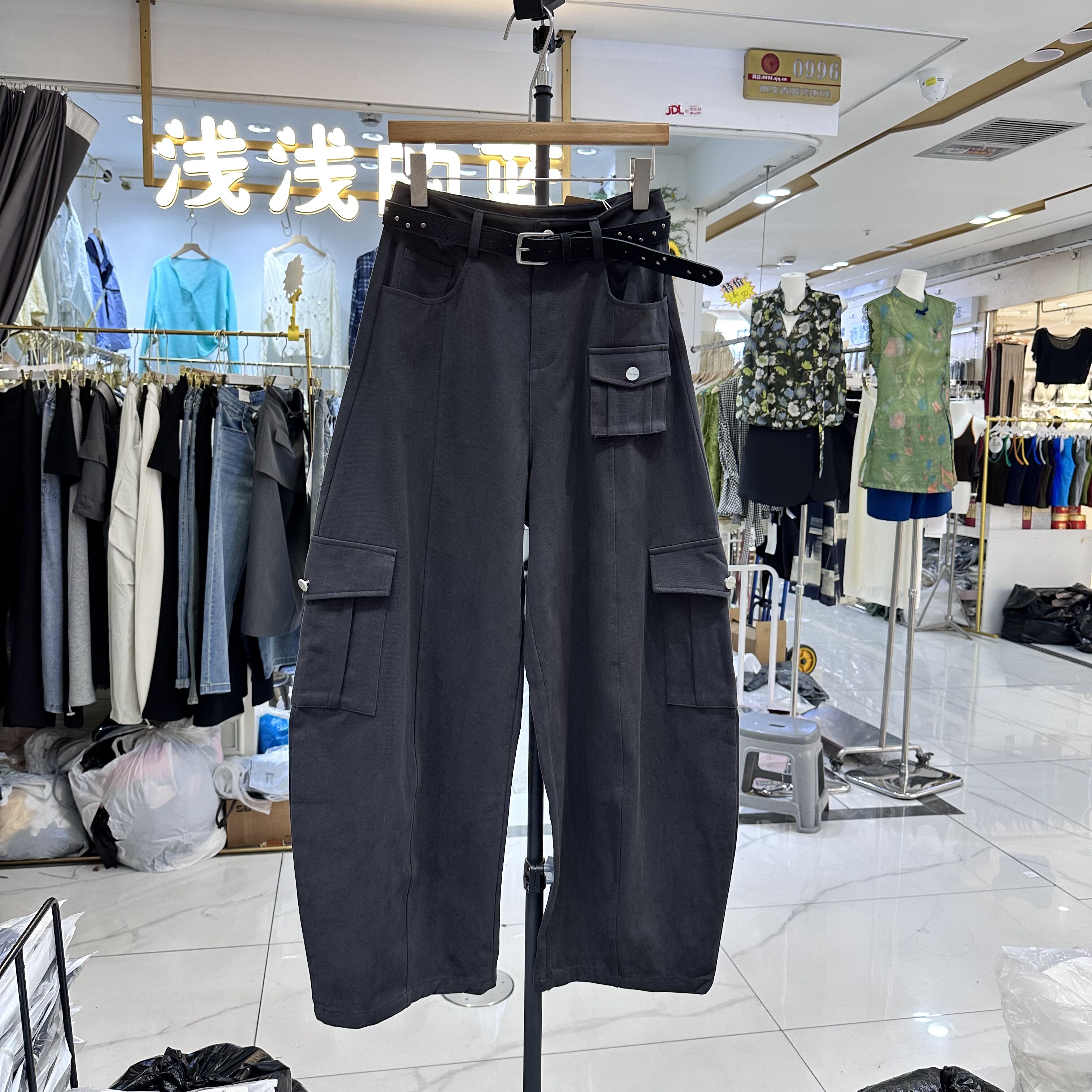 JIN.XI今喜08025工装弯刀裤