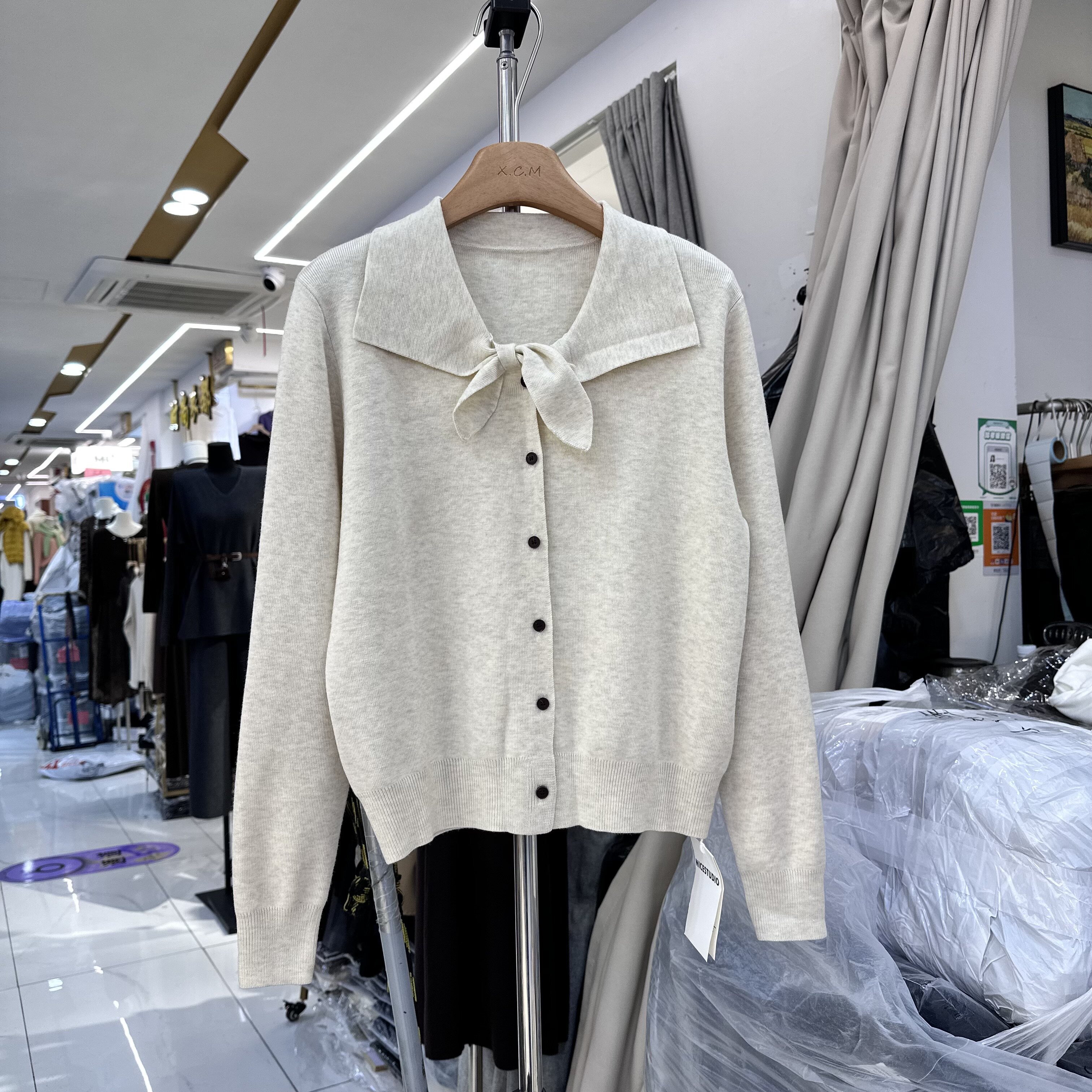 NICCE奈斯88297领结针织衫毛衣