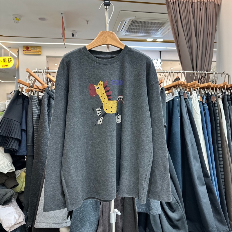 YHS壹禾色91863卡通马T恤衫上衣