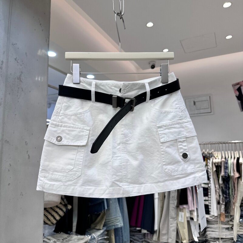 WUZHINVHAI物质女孩86193正版夏季新款韩系百搭美式工装半身裙女