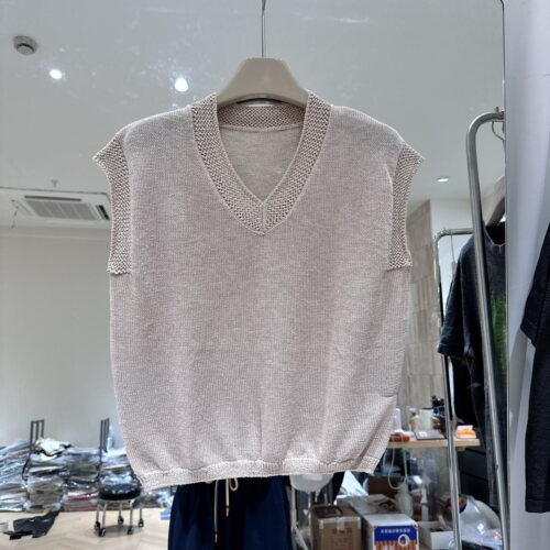 韩系松弛感通勤冰丝针织衫