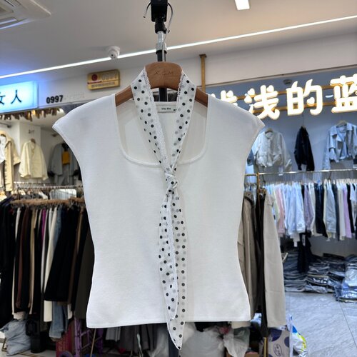 WeMe9813飘带冰丝针织衫