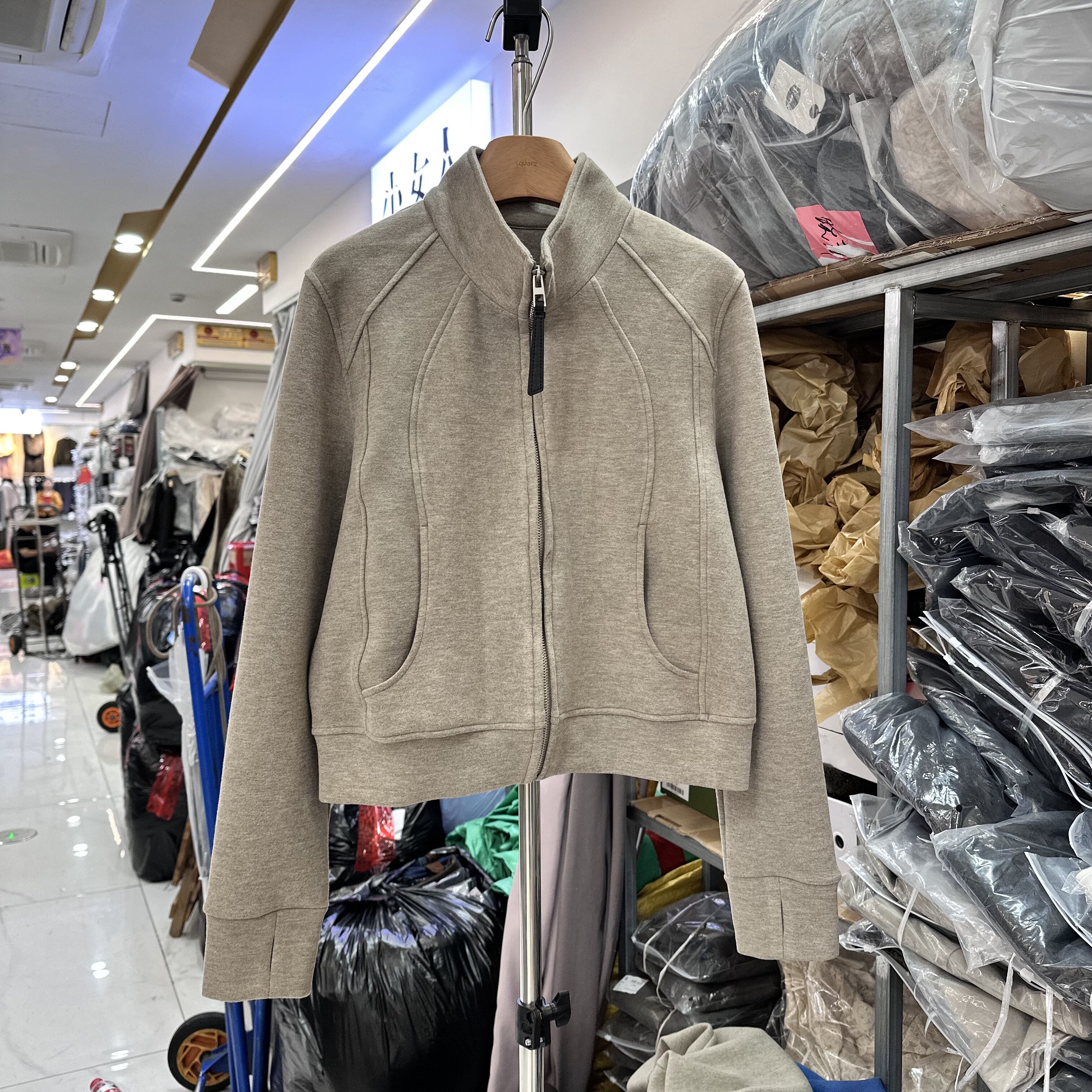 Nuobei8561插肩袖开衫卫衣