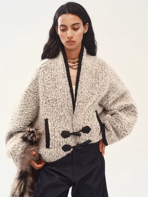 MEDIUM WELL_新款25aw落肩宽松羊毛外套女