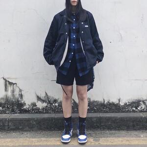 PUNIAMA 日系复古工装羊羔绒加厚卡其教练夹克 男女情侣棉衣外套