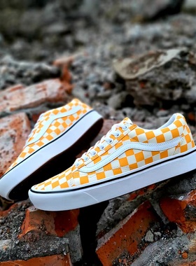 VANS范斯old skool夏男女经典棋盘格超轻底绝版滑板鞋VN0A3WMAVNA