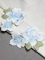 MU Hibiscus ткани наклеек вышива