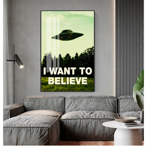 I Want To Believe X File TV Play Canvas Painting Art Posters