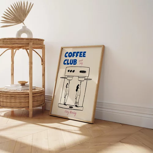 Espresso Good Morning Coffee Canvas Poster Modern Minimalist