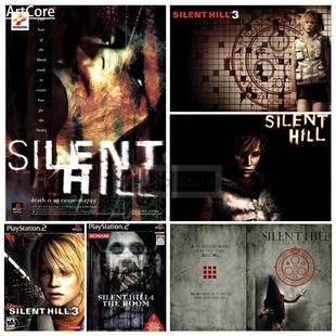 Classics Horror Games Silent Hill 1 2 3 4 Heather Art Poster
