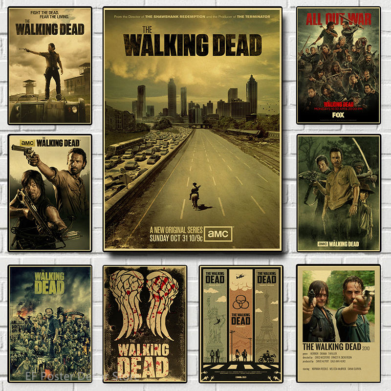 The Walking Dead Poster Rick Grimes/Daryl Dixon Print Poster