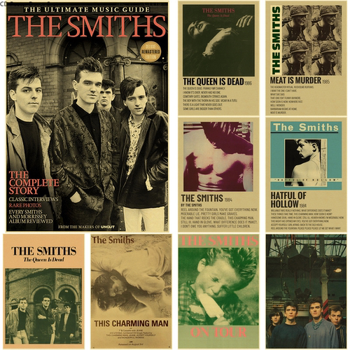 Rock Band The Smiths Retro Vintage Poster The Queen Is Dead